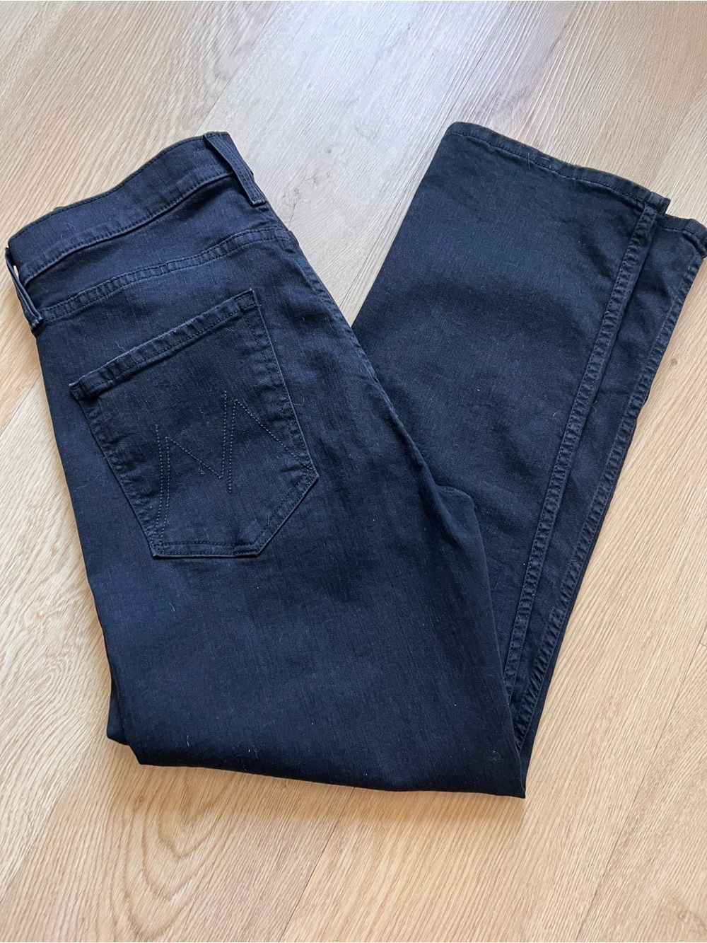 🖤 MOTHER High Waisted Rider Ankle Jeans - Not Guilty in BLACK Size 30